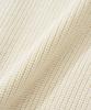 Knitted [Knitted X Fashion Planet] Cotton Waffle Round Cardigan Cream