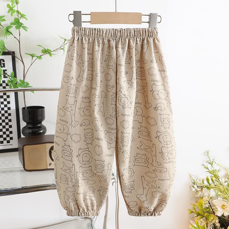 Summer Baby Pants Boys and Girls Casual Mosquito Proof Pants Breathable Kids Sweatpants Children's Pants