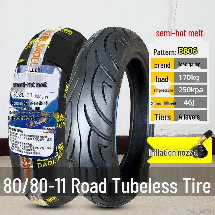 Zhengxin Electric Vehicle & Motorcycle Tire 90/80-11, 110/70-100 Vacuum Tire for Road Riding