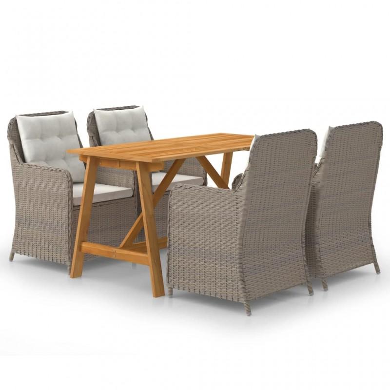 Day and Night - Day and Night 5-piece Brown Garden Dining Set