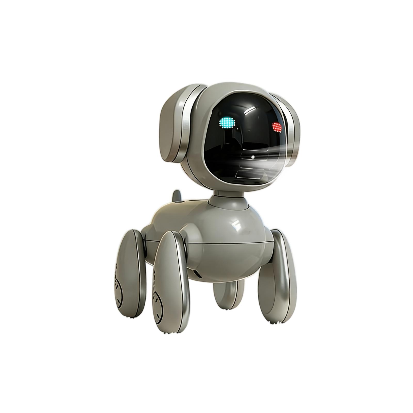 Adjustable Desktop Robot Dog Fan with Three-Speed Settings USB Rechargeable Portable Fan with Breathing Night Light and Safety Electric Plug Design one size