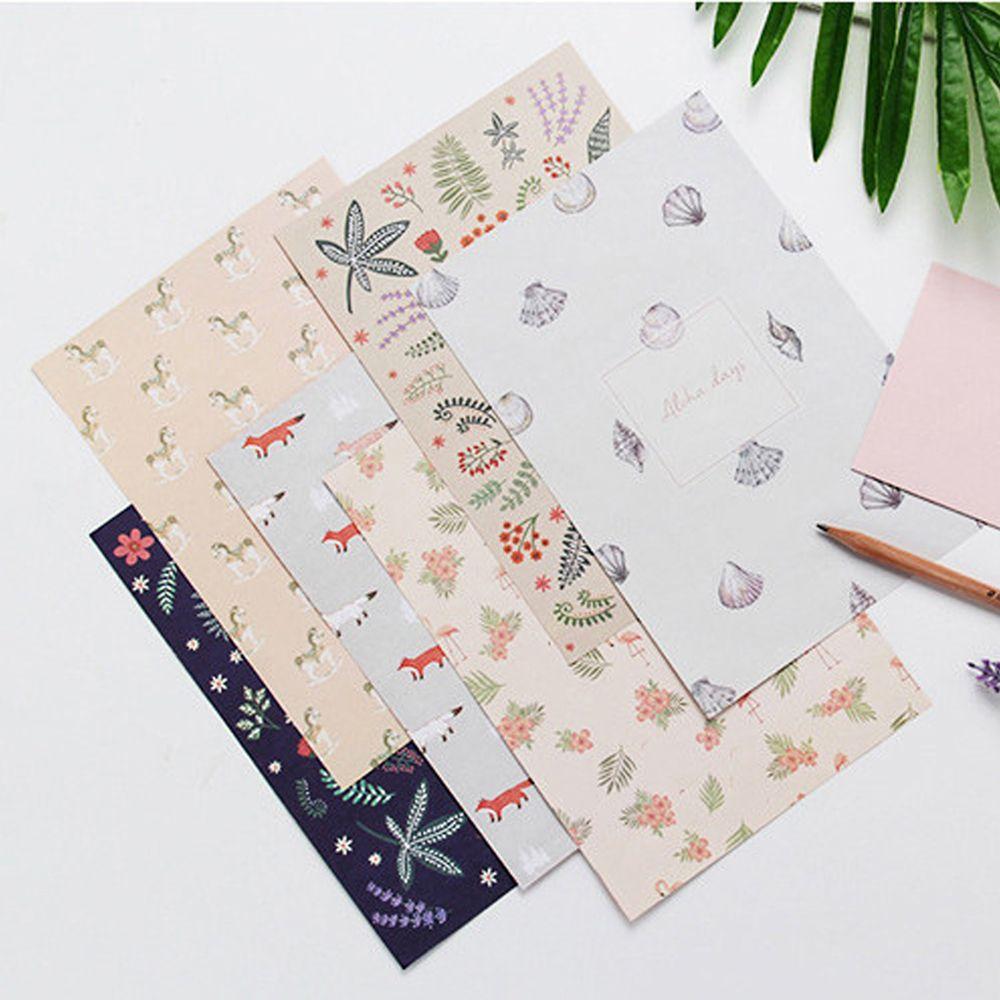 Envelope Beautiful Flower Cartoon Letter Pad Writing Paper Stationery Paper Envelope Letter Paper