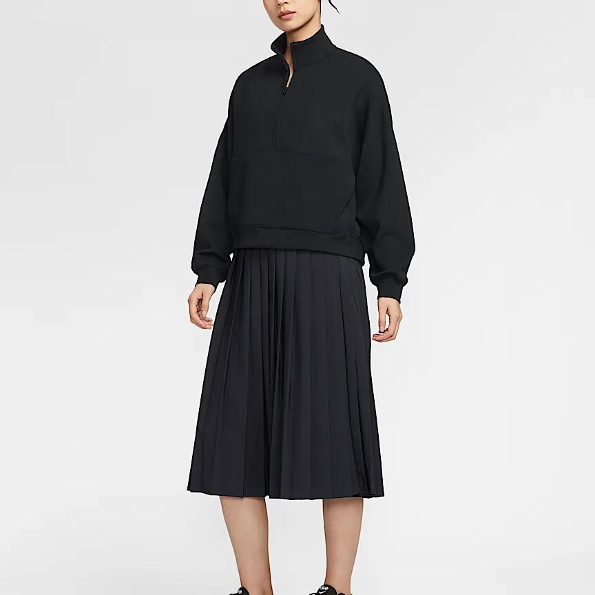 New Nike Dri Fit 24.7 PerfectStretch Casual Long Skirts Women's Black/Dark Charcoal Gray HQ8154-010