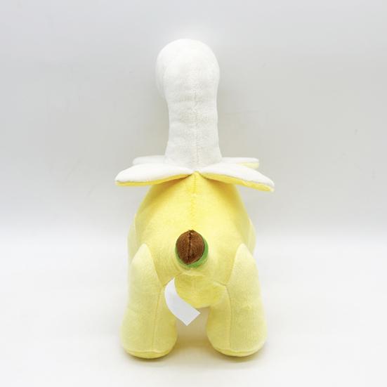 Dinosaurier Puppe Plüschtier mit Banane Symbol für Reichtum Glück Weiche Superweiche Stoffpuppe Jahr des Pferdes Puppe