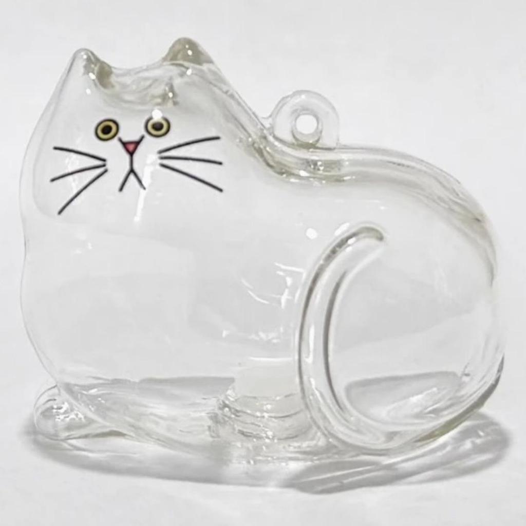 Cute Cat Hair Storage Keychain Pendant Backpack Ginger Cat Siamese Cat Hair Bag Hanging Pet Hair Souvenirs Gift for Cat lovers