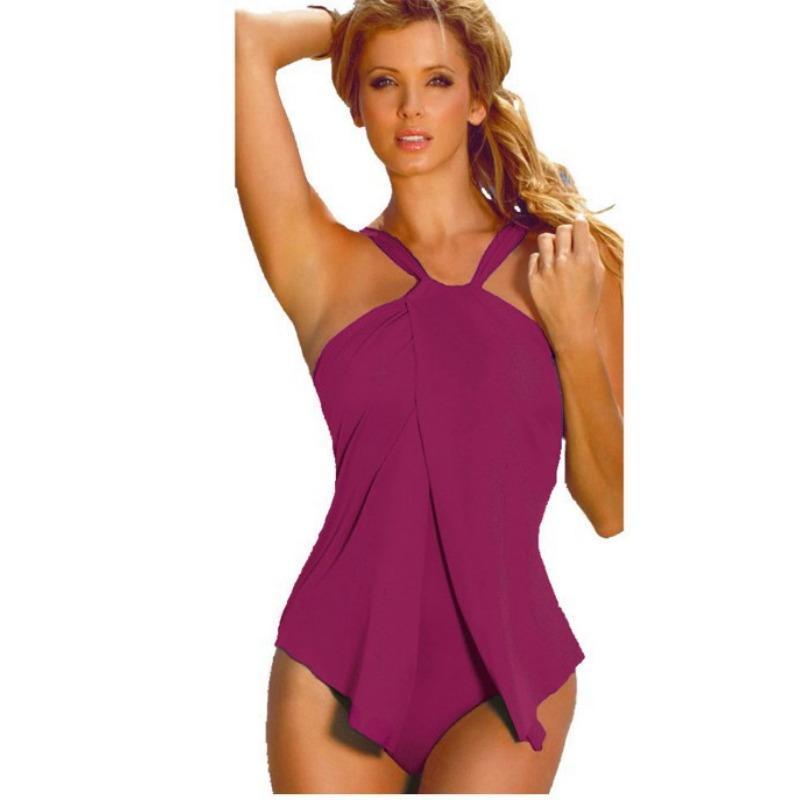 

Женский купальник с подвесным вырезом, светлый купальник бикини с принтом и короткой майкой 5XL розы красного