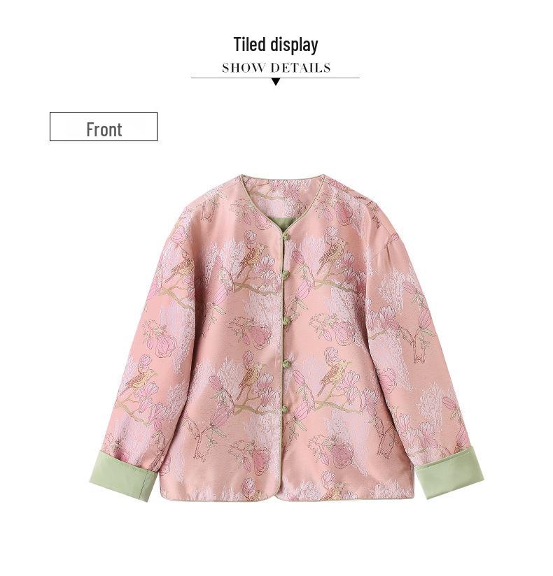 Women's Embroidered Chinese Style Coat - RX9205: Elegant Spring/Autumn Fashion 2025