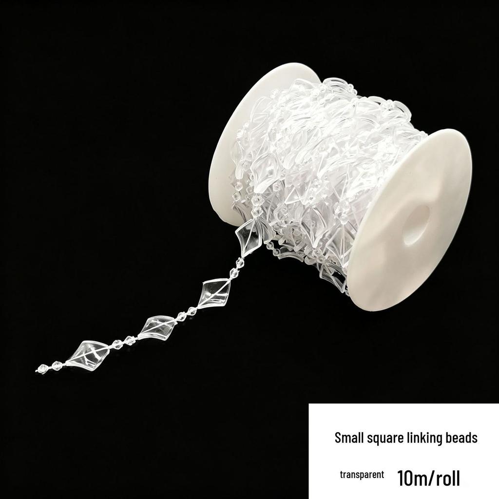 Double-Line Pearl Sunflower Snowflake Beads DIY Decoration