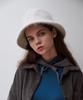 Maneseu Amanda Angora Bucket Hat (White)