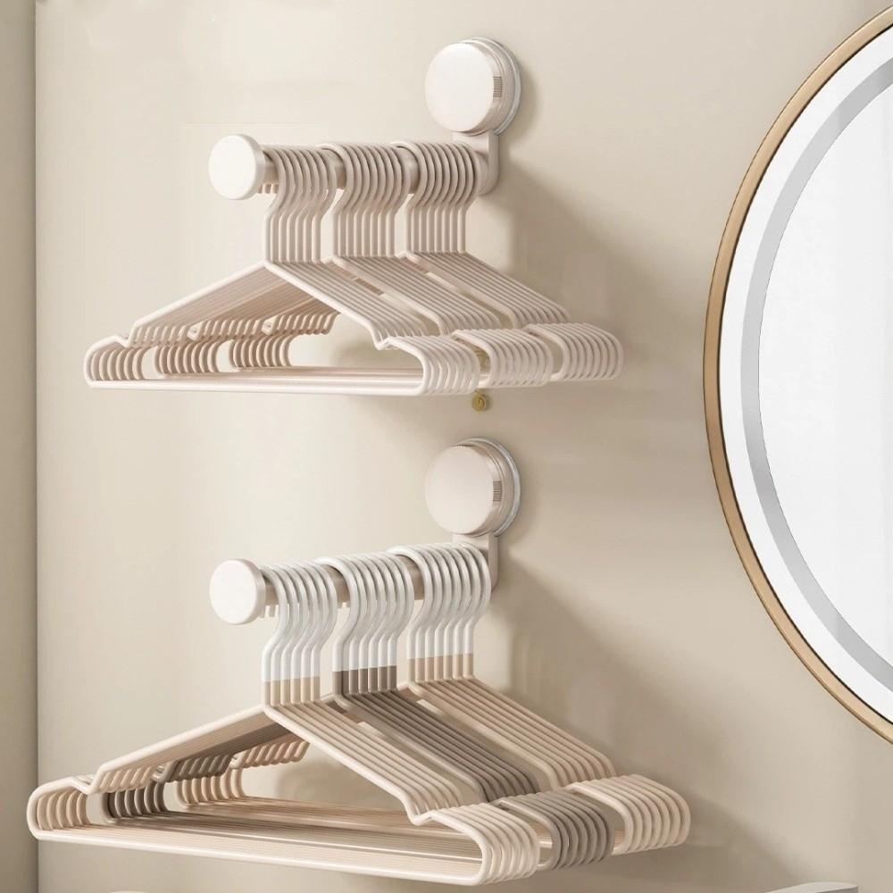 No-Drill Hanger Storage Rack Suction Cup Installation Hanger Container Quality Folding Rack  Home