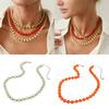 Stylish Glass Beads Necklace Unique Beads Charm Neckchain Jewelry For Casual or Formal Occasion Fashion Accessory