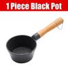 Nonstick Mini Sauce Pan Small Soup Pot Milk Pan Wooden Handle Hot Oil Pan Butter Melting Pot Cooking Saucepan with Pour Spout