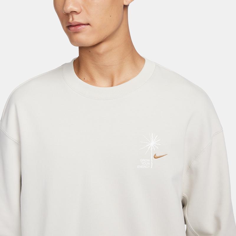 New Nike Sportswear FW23 Sweatshirt Men's Light Bone FV8457-072