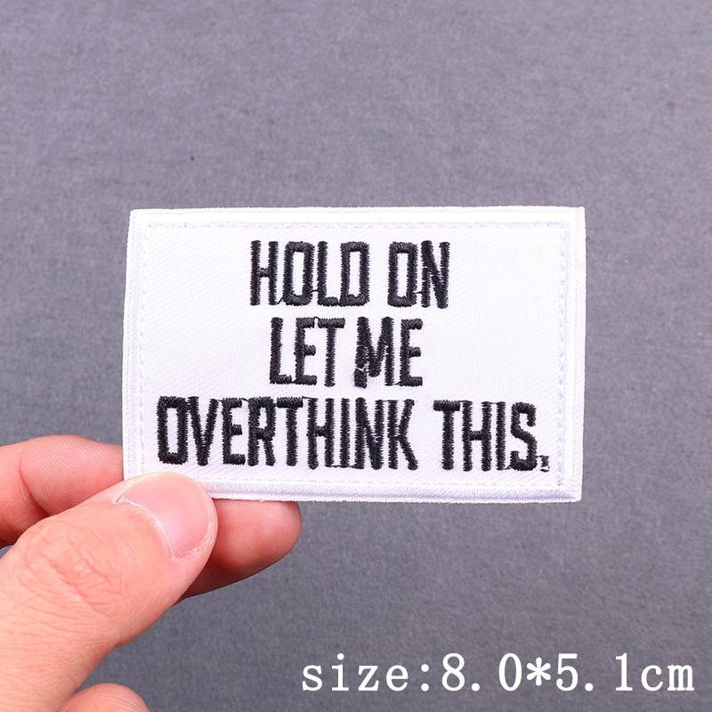 Letters Slogan Embroidery Patch Iron On Embroidery Patches For Clothing Thermoadhesive Patches On Clothes Book Lover Patch Decor