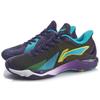 Li Ning Attack 3 Professional Competition Non-Slip Durable Low-Top Badminton Shoes Men Shoes Black Blue Purple AYAQ007-2