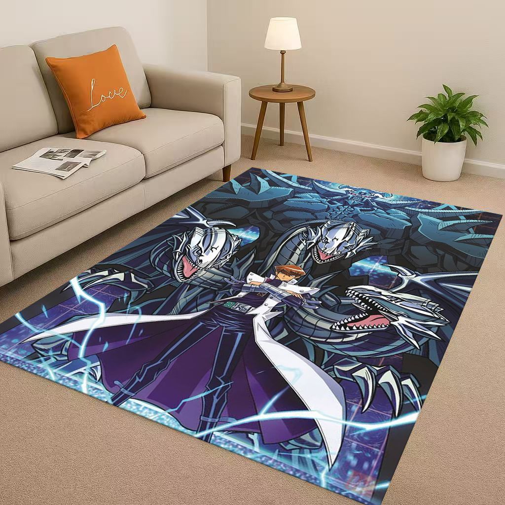 Slifer The Sky Dragon Yu-Gi-Oh MONSTER Cartoon Living Room Non-Slip Area Rug Carpet for Bedroom Sofa,Easy Clean Home Doormat