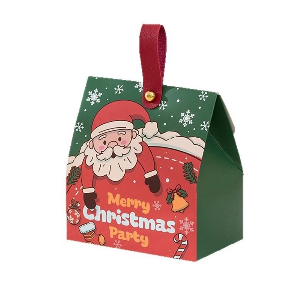 5PCS Xmas Theme Christmas Packaging Box Gift Wrapping Christmas Candy Box Candy Snack