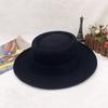 Vlněný klobouk Kovbojský klobouk Starý Retro Jazzový cylindr Podzimní a zimní Plstěný klobouk