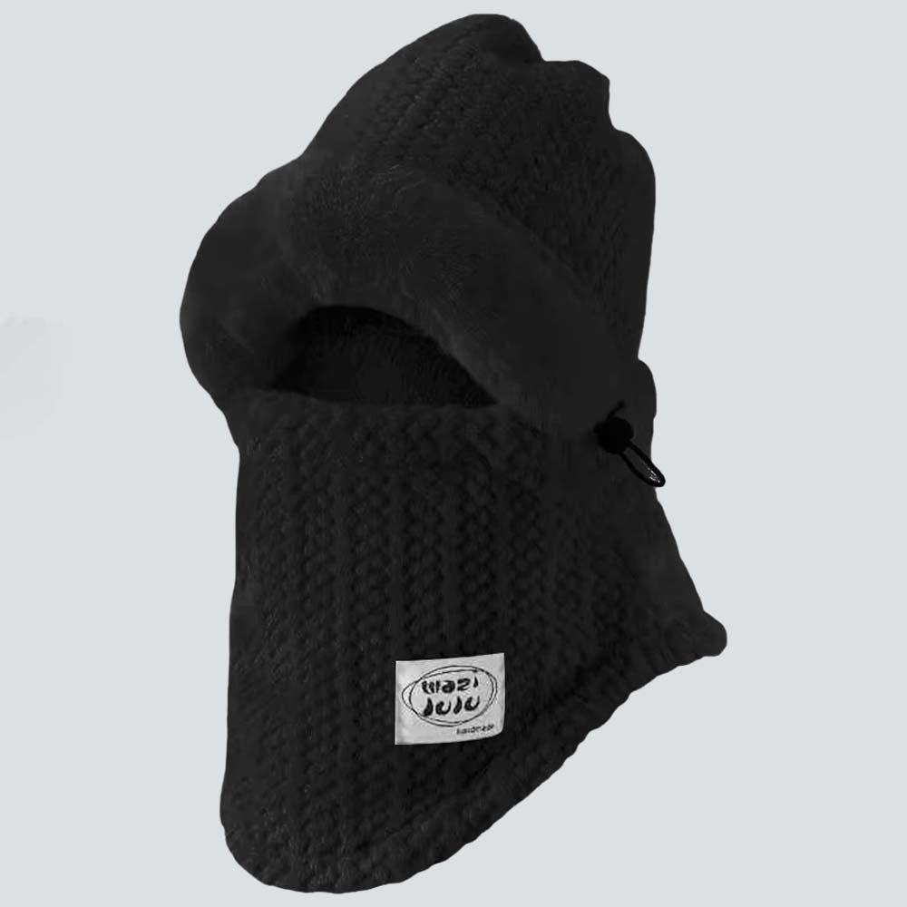 Plush Winter Integrated Scarf Cap Soft Cold Proof Scarf Versatile Pullover Mask Cap  Anti-cold