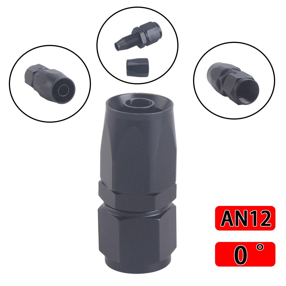 Universal AN4 AN6 AN8 AN10 AN12 Straight 45 90 120 180 Degree Oil Fuel Swivel Hose End Fitting Oil Hose End Adaptor Kit Tube Joi Fuel Injectors 6