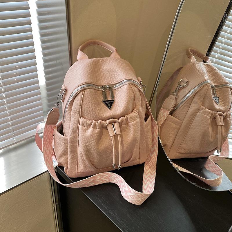 Niche backpack bag women's new fashion simple student bag outdoor travel commuter backpack