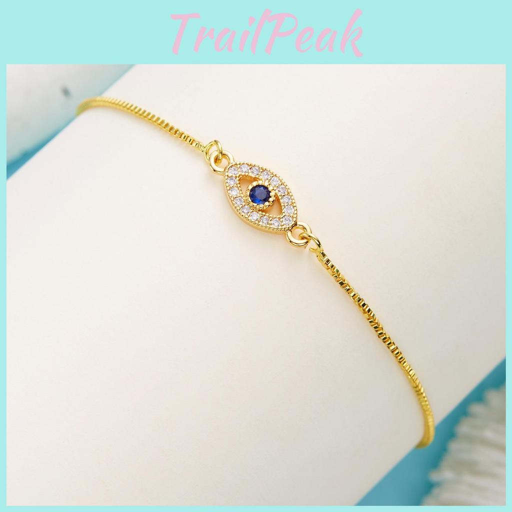 Mode Zugarmband mit blauem Augen-Design und Strassdekor für Männer Frauen Beliebter Sommer