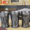 Creative European Retro Wine Glass Zinc Alloy Egyptian Wine Glass Ancient Egypt Wine Glass Metal Crafts Christmas Halloween Gift
