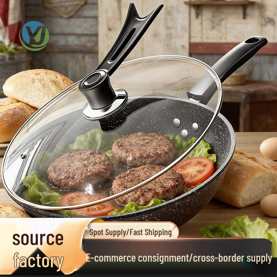 Антипригарный вок из камня майфань для газовых и индукционных плит 28 cm Pan Only