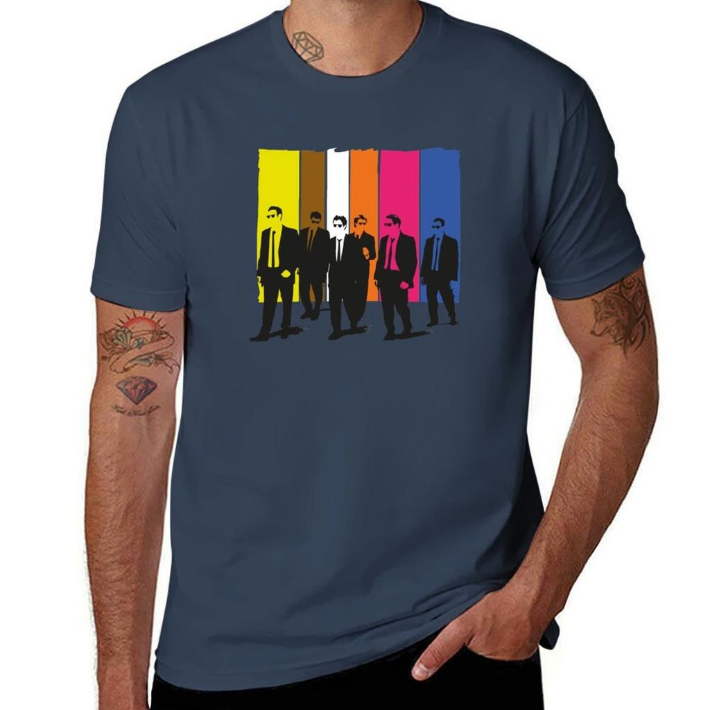 Reservoir Dogs, mr pink, mr blonde, mr orange, white T-Shirt t shirts for man cotton mens graphic t shirts T-Shirt
