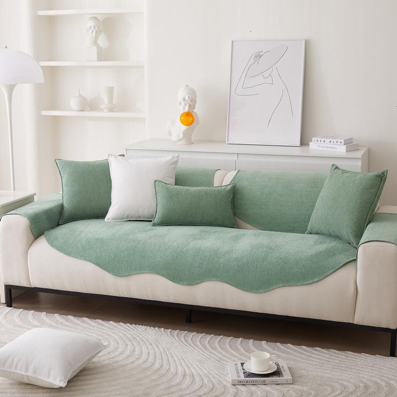 Sofa Cushion for All Seasons, Chenille Anti-cat Scratch Leather Cover, Special-shaped Anti-slip Sofa Cushion, Summer, Summer