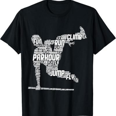 Parkour Freerunner Freerunning Traceur Kids Men Boys T Shirt - Men's Summer Cotton Graphic Tee