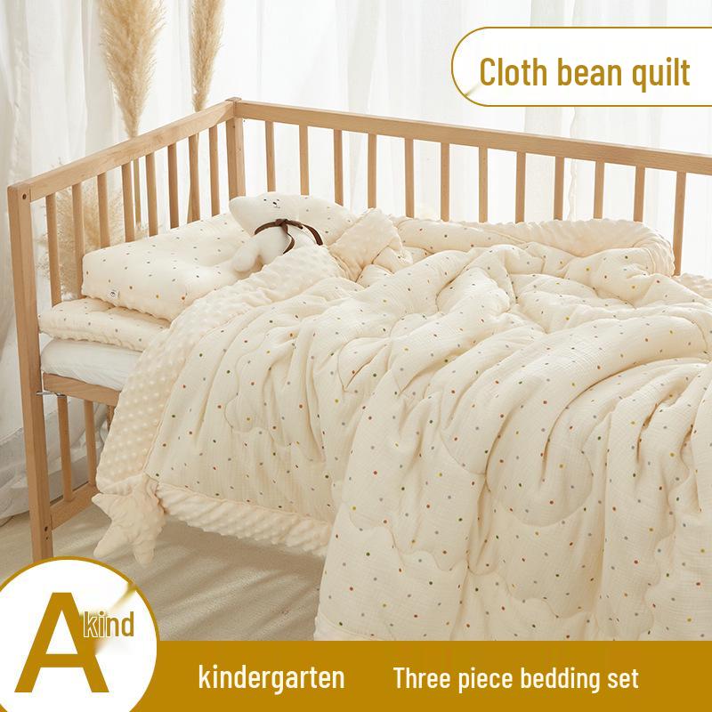 Set de lenjerie de pat pentru copii de grădiniță Clasa A: Plapumă, Pătură, și Pernă