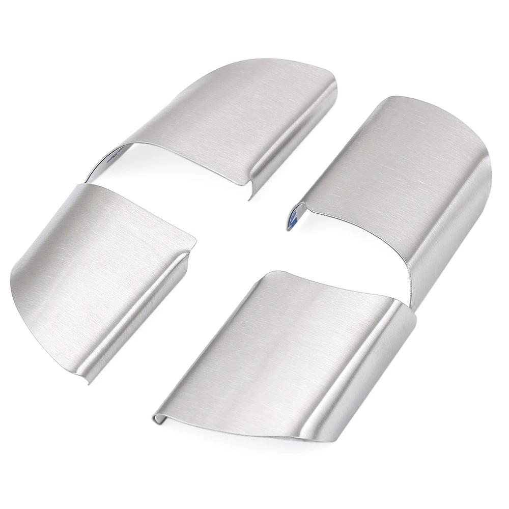 4Pcs Stainless Steel Car Steering Wheel Panel Sequins Cover Trim Sticker for Ford Focus 2 Mk2 2005 - 2012 Accessories