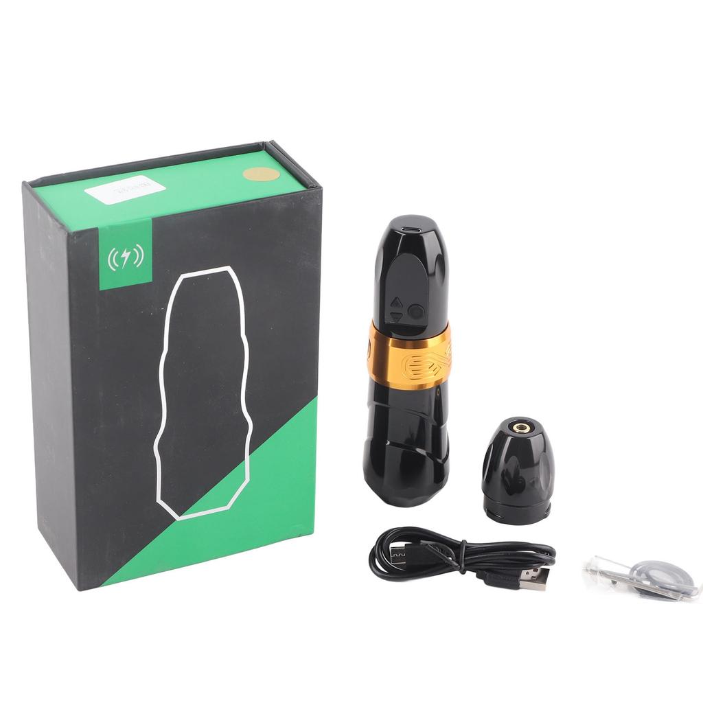 2 In 1 2400mAh Wireless Tattoo Machine Pen Rechargeable USB Rotary Tattoo Machine with RCA