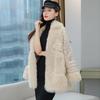Imitation Fur Winter Cotton Clothes Sequined Down Cotton Clothes Women's Toka Wool Imitation Fox Fur