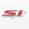3D Metal Black Red Car Front Grille Emblem SI Logo Badge Side Fender Rear Trunk Sticker For Honda Civic Jazz Styling Accessories air256