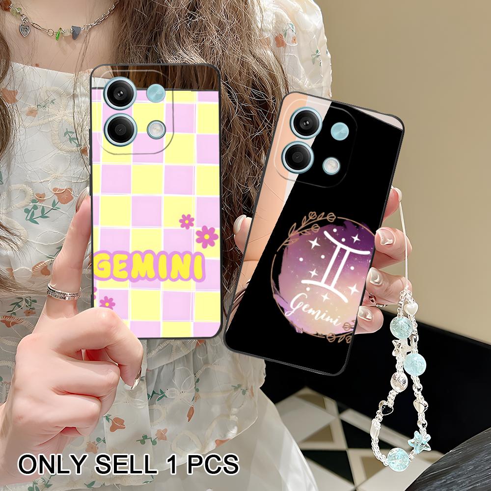Zodiac Sign Gemini Phone Case for POCO F8 F7 F6 F5 F4 F3 F2 Pro GT C75 C71 C65 C61 C40 Pro Ultra Soft TPU Shockproof Cover