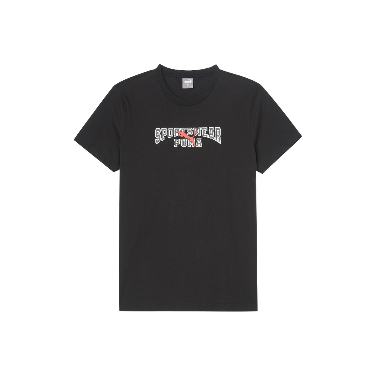 

Puma Logo Breathable Sweat-Absorbing Round Neck Short Sleeve T-Shirt Men Tops 686534-01 XL