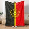 Belgica Print Flannel Blanket High Quality Warm Comfortable Cover for All Seasons Perfect for Gifts Home Decor