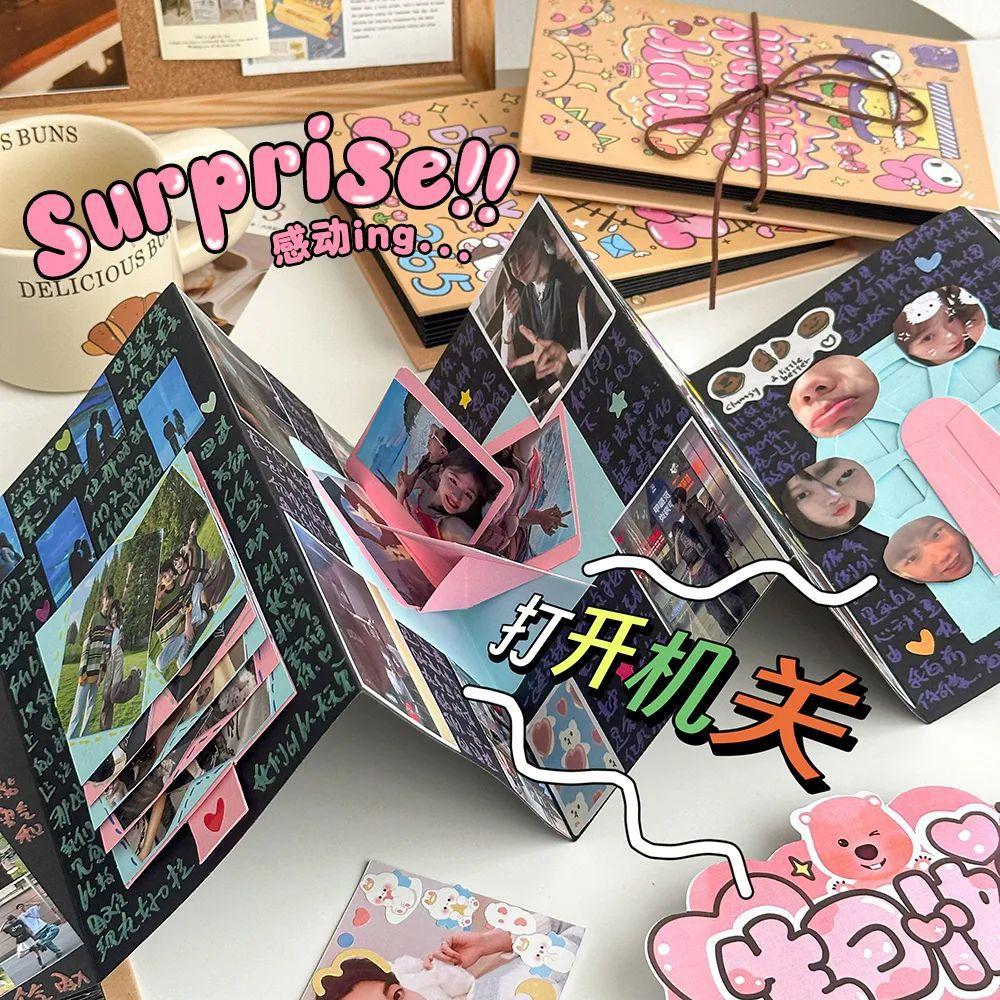 Watercolor Folded Drawing Pad Organ Sketch Book Handbook Notebook DIY Scrapbooking Picture for Drawing Artist Student Supplies