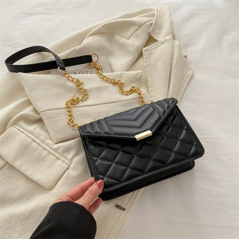 2024 Spring New Retro Fashion Simple Shoulder Bag Women s Casual Street Style Messenger Bag чёрный