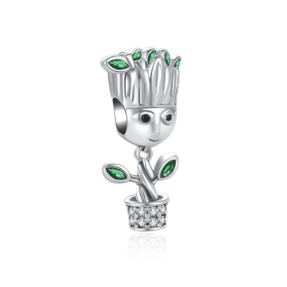 

New Ladies jewelry S925 exquisite decorations Set pendant puppy duck cat mouse beer charm Bead fit bracelet