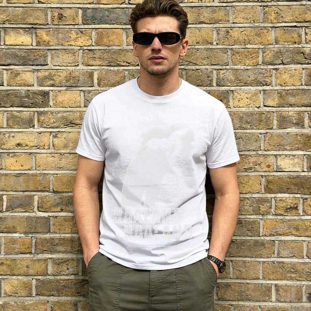 Haaland 9 T Shirt Summer 100 Cotton T Shirts For Male Hipster Print Tee Shirt Short Sleeve Street Style Tees