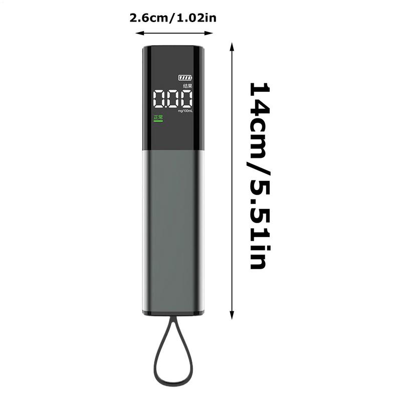 Digital Alcohol Tester Digital Personal Alcohol Breathalyzer High Accuracy Detector Blowing Drunk Driving Testing Instrument For