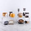 2 Pack Acrylic Cabinet Organizer Shelf Risers Kitchen Counter Shelves Organizer for Dishes Spices Soda Cans and Bottles