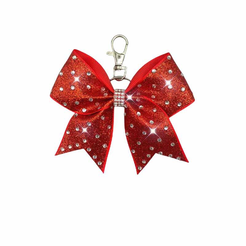 Стразы Королевский Синий Бант Подвеска Блестящая Кожа Брелок красный