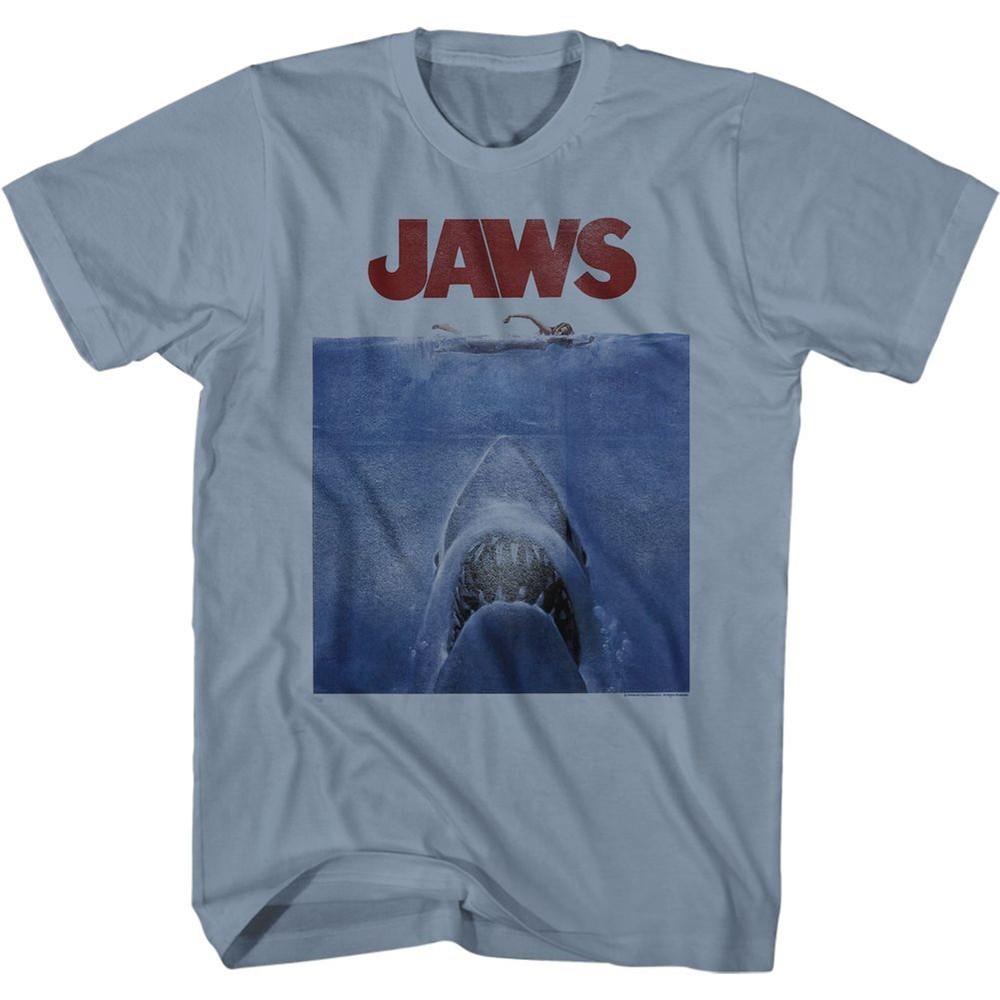 Jaws Poster Blue Comfort Colors Movie Shirt S