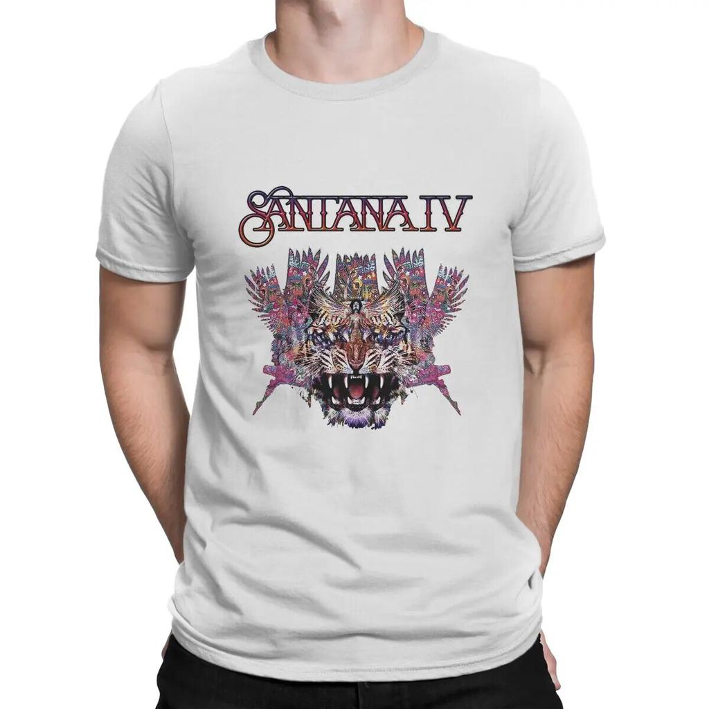 Santana Nejnovější tričko pro unisex Santana Four Tour 2023 Kulatý výstřih Základní tričko Personalizovat Narozeninové dárky Streetwear