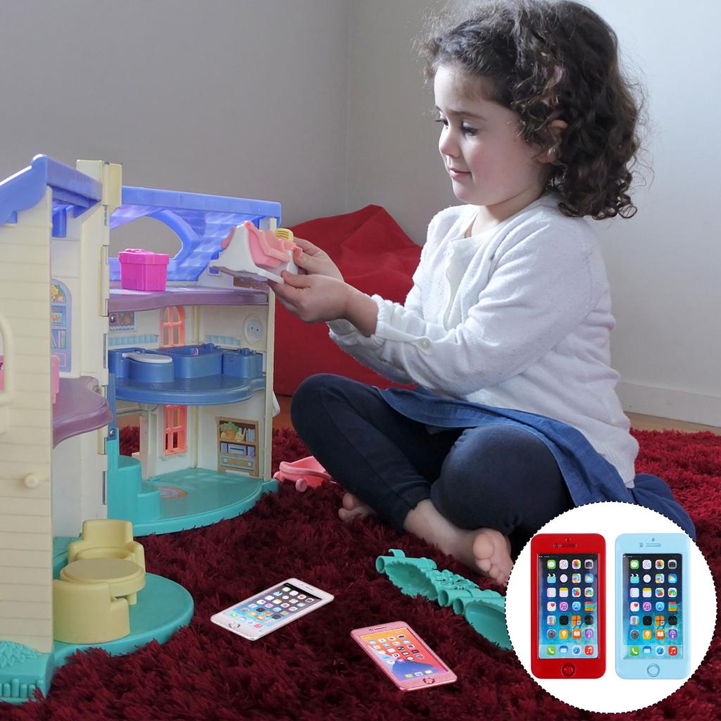 7 Adet 1:12 Bebek Evi Cep Telefonu Simülatörü Aksesuarları Mini Telefonlar Bebek Evi