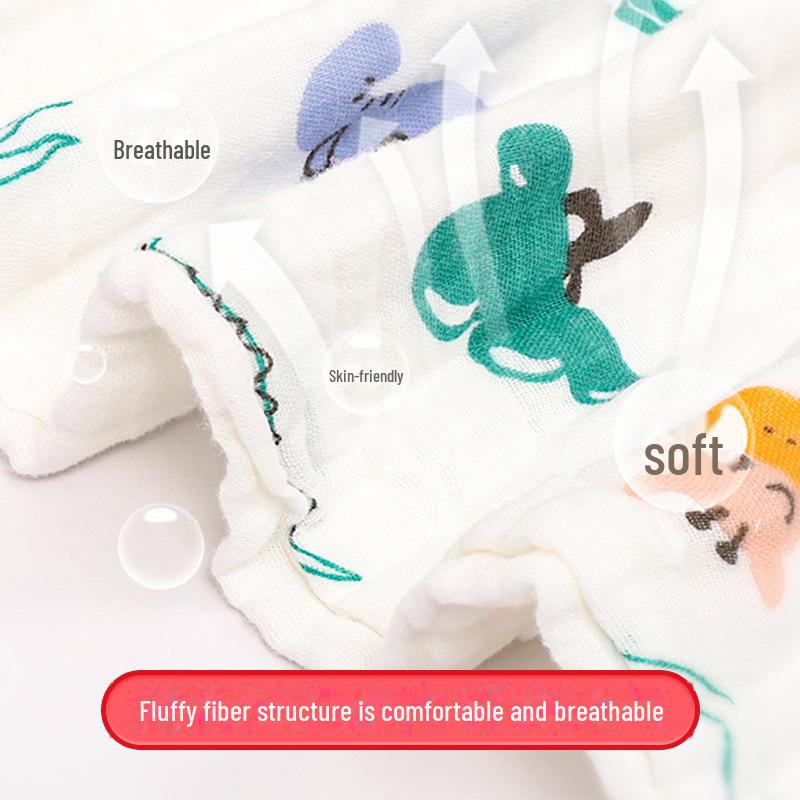 Newborn Cotton Swaddle: Six-Layer Baby Gauze Bath Towel & Quilt